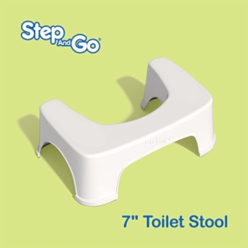 Step and Go Toilet Stool 7" - Comfort and Convenience