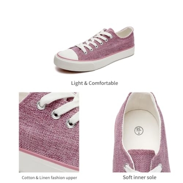 ZGR Women’s Canvas Sneakers Stylish and Comfy Shoes