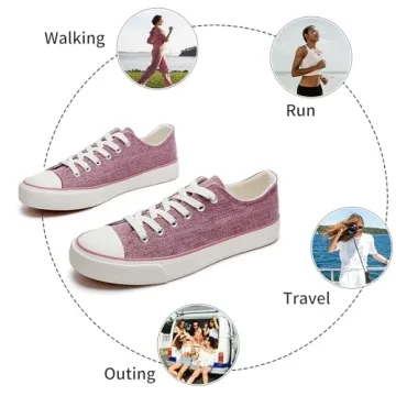 ZGR Women’s Canvas Sneakers Stylish and Comfy Shoes