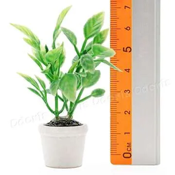 Odoria 1/12 Miniature Green Plants Dollhouse Decoration Accessories