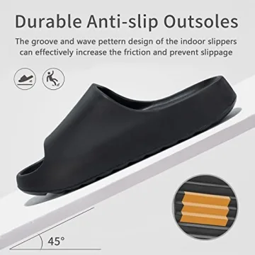 XTJSCBDSH Cloud Slides - Soft, Non-Slip Quick Dry Sandals