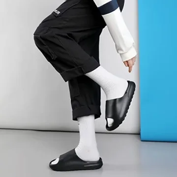 XTJSCBDSH Cloud Slides - Soft, Non-Slip Quick Dry Sandals