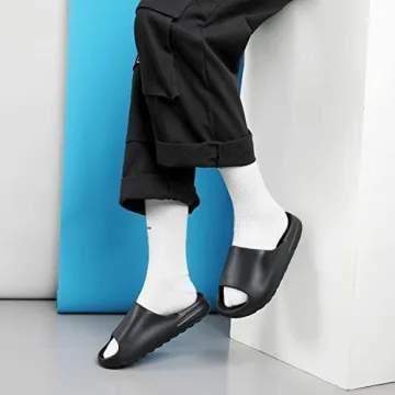 XTJSCBDSH Cloud Slides - Soft, Non-Slip Quick Dry Sandals