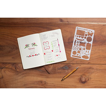 BULLETstencils Starter Set with 12 Unique Designs