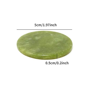 Honbay 6PCS Round Jade Stone Holders for Eyelash Extensions