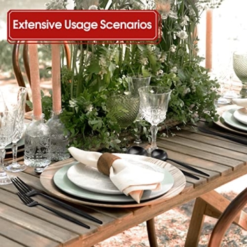 Elegant VANVRO Matte Black Silverware Set for 8