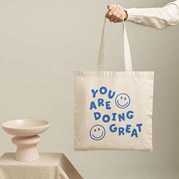 Jakayla Canvas Tote Bag Funny Large Shopping Tote Bag Women Gifts Reusable Bag Canvas Grocery Cute Tote Bag