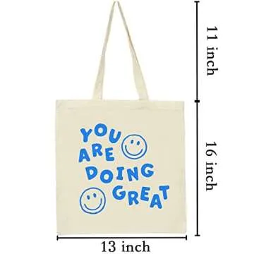 Jakayla Canvas Tote Bag Funny Large Shopping Tote Bag Women Gifts Reusable Bag Canvas Grocery Cute Tote Bag