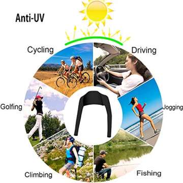 Hairwilly Advanced Cooling Shawl Arm Sleeve Sun Protection Comfortable & Breathable for Women Men
