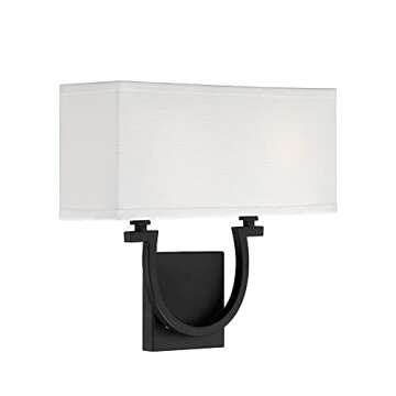 Savoy House Rhodes 2-Light Wall Sconce in Matte Black