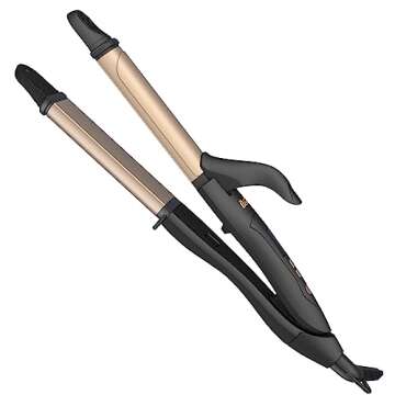 Berta 2 in 1 Hair Iron Professional Hair Straightener & Curler Iron, Ceramic Flat Iron Ionic 1.25 Inch Barrel 275-425℉ Adjustable Temperature, Dual Voltage,32mm