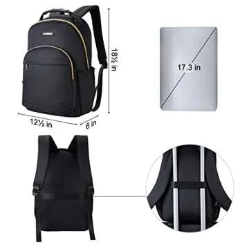 Stylish LIGHT FLIGHT Laptop Backpack for Women - 17.3 Inch