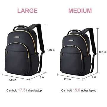 Stylish LIGHT FLIGHT Laptop Backpack for Women - 17.3 Inch