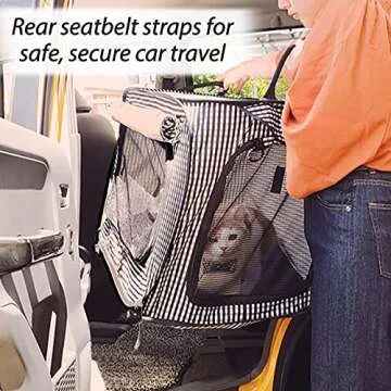 Necoichi Cat Travel Carrier Cage for Stress-Free Travel