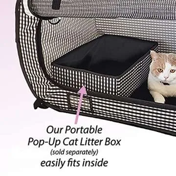 Necoichi Cat Travel Carrier Cage for Stress-Free Travel
