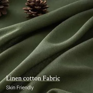 102 Inch Long Curtains Pinch Pleat Linen Curtains for Living Room 2 Panels Set Olive Green Semi Sheer Light Filtering Boho Neutral 102 Inch Pleated Curtain with Hooks Floor Ceiling Bedroom Window