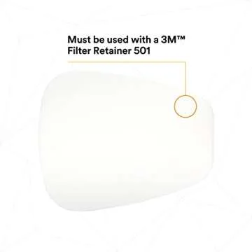 3M Respirator Filter Replacement 5P71-6, 6/Pack, P95, Must Be Used with 3M 5000 Respirators or 3M Cartridges 6000 Series