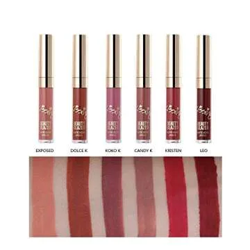 NICEFACE 6Pcs Matte Liquid Lipstick Set for Lasting Beauty