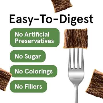 Real Meat Dog Treats - 95% Beef Jerky for Dogs