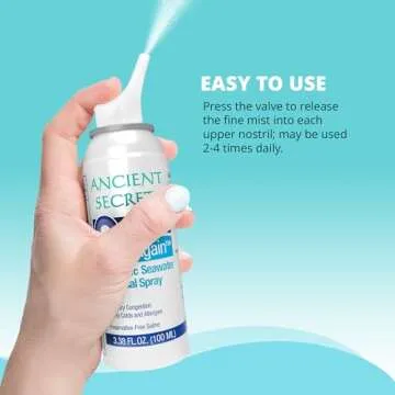 Ancient Secrets Saline Nasal Spray | Allergy Relief & Moisturizer