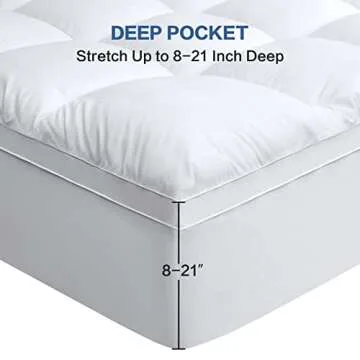 COHOME Queen Size Extra Thick Mattress Topper for Comfort