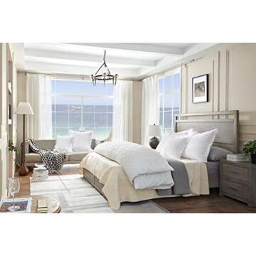 COCOPLOCEUS Waffle Pillow Covers 24x24 Set of 2 Throw Pillow Covers Stone Washed Square Pattern Euro Shams Decorative Cushion Covers for Couch Sofa Bedroom Car (White