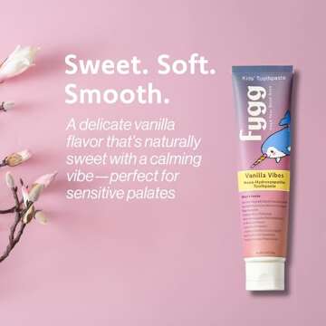 Fygg Nano Hydroxyapatite Mini Travel Toothpaste for Kids - Vanilla Vibes Flavor (.7 Oz) | Fluoride-Free Enamel Repair & Remineralizing Tooth Paste | Optimal Oral Care for Children & Adults