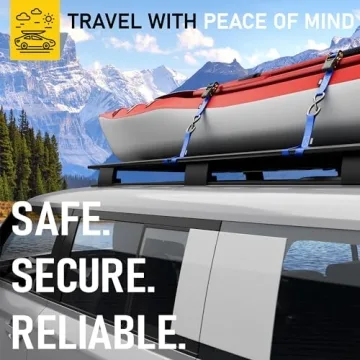 Heavy Duty AUGO Ratchet Straps 2200 LB for Transport