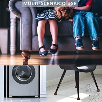 HANIHUA Adjustable Bed Furniture Risers - Heavy Duty Support