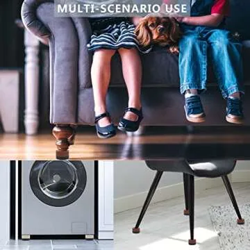 HANIHUA Adjustable Bed Furniture Risers - Heavy Duty Support