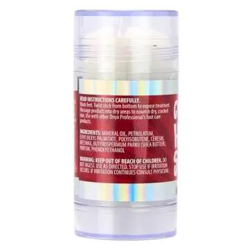 Onyx Professional Cracked Heel Repair Balm Stick for Dry Cracked Feet Treatment, Moisturizing Heel Balm Rolls On So No Mess Like Foot Cream or Foot Lotion, Rescues Cracked Feet, Coconut Scent