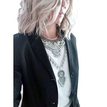 Stylish Long Tassel Chunky Boho Necklace for Women