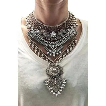 Stylish Long Tassel Chunky Boho Necklace for Women