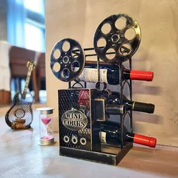 Aayla Tabletop Wine Rack Projector for Entertaining