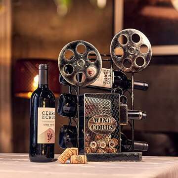 Aayla Tabletop Wine Rack Projector for Entertaining