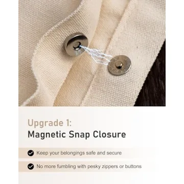 EFFUSON Canvas Tote Bag - Eco-Friendly Women's Carryall