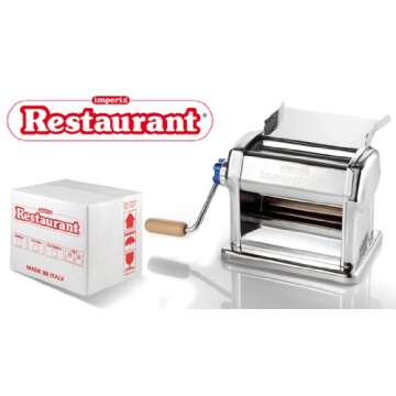 Pasta Maker Machine by Imperia - Professional Grade Italian Pasta Roller for Homemade Noodles, Durab...