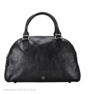 Maxwell Scott Womens Luxury Leather Handbag with Strap