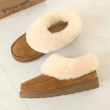 PAMIR Suede Sheepskin Slippers | Ultimate Comfort Booties