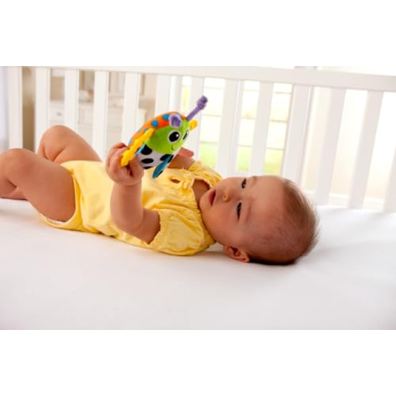 LAMAZE Bitty Bite Bug Rattle Toy for Babies 4.5 Inch