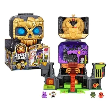 Treasure X Lost Lands Skull Island Skull Temple Mega Playset - 40 Levels of Adventure with Micro Act...
