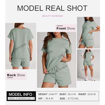 SHEWIN Women's 2 Piece Casual Outfits Set for Comfort