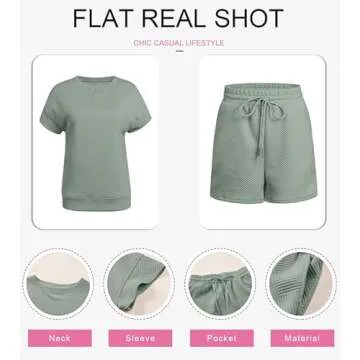 SHEWIN Women's 2 Piece Casual Outfits Set for Comfort