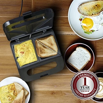 OVENTE Electric Sandwich Maker for Quick & Easy Meals