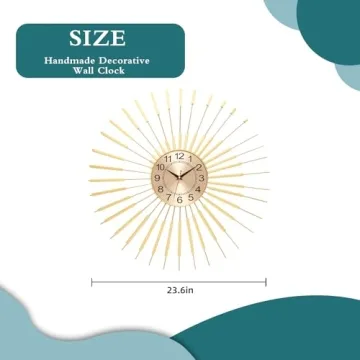 Stunning PSYCHE GOD Starburst Wall Clock for Any Room