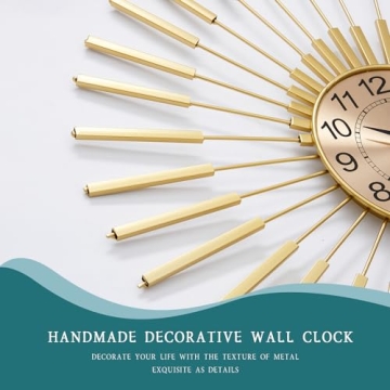 Stunning PSYCHE GOD Starburst Wall Clock for Any Room