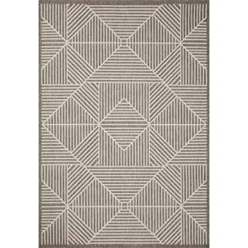 Loloi II Rainier Collection Area Rug in Natural/Ivory