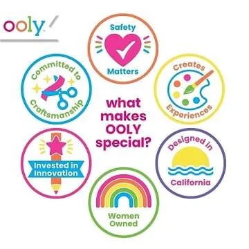 Ooly Vivid Pop Set of 8 Super Bright Water Based Paint Markers - Erases off Whiteboards, Windows, Mirrors- For Kids, School Supplies, Art Projects, Paint Pen Marker for Kids