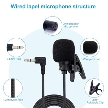 Kinizuxi Lavalier Mic 2 Pack for iPhone & Android