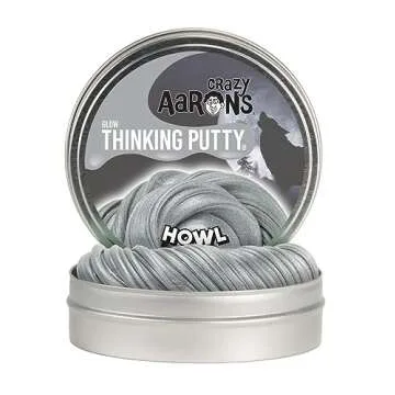 Crazy Aaron's Thinking Putty® - Howl - Glow in The Dark Sensory Putty for Kids and Adults in a 4" Tin - Creative and Endless Fun, Stress Relief Therapy Toys, Never Dries Out - Made in USA